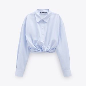 🪢 KNOTTED POPLIN SHIRT🪢
